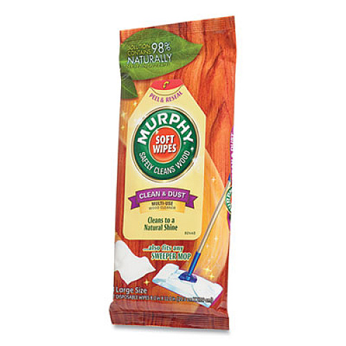 Murphy Oil Soap Soft Wipe, Cloth, 8 X 11, White, 18/pack (25902PK)