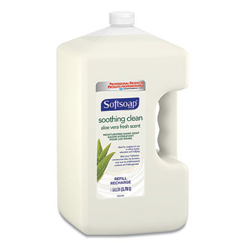 Softsoap Liquid Hand Soap Refill with Aloe, Aloe Vera Fresh Scent,  1 gal Refill Bottle, 4/Carton (01900CT)