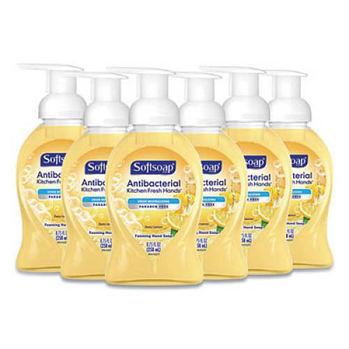 Softsoap Sensorial Foaming Hand Soap, Zesty Lemon, 8.75 oz Pump Bottle, 6/Carton (96986)