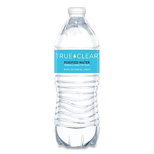 True Clear Purified Bottled Water, 16.9 oz Bottle, 24 Bottles/Carton, 84 Cartons/Pallet (TRC05L24PLT)