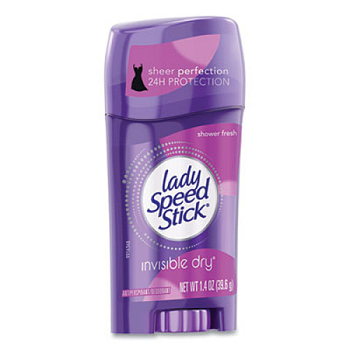 Lady Speed Stick Invisible Dry Antiperspirant, Fresh Scent, 1.4 oz, 12/Carton (96299)