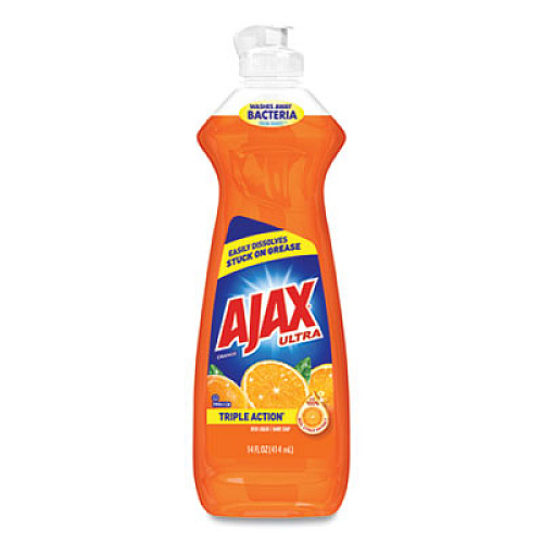Ajax Dish Detergent, Orange Scent, 14 oz Bottle, 20/Carton (44633)