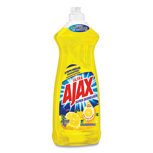 Ajax Dish Detergent, Lemon Scent, 28 oz Bottle, 9/Carton (44673)