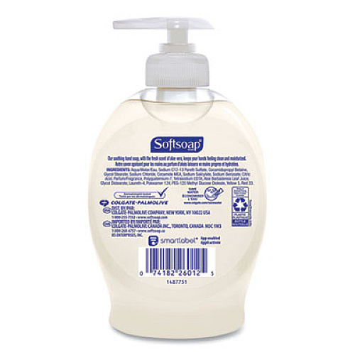 Softsoap LIQUID HAND SOAP PUMP WITH ALOE, CLEAN FRESH 7.5 OZ BOTTLE (26012EA)