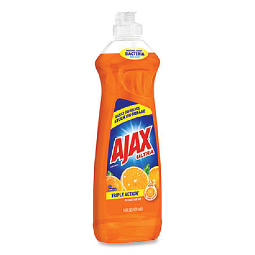 Ajax Dish Detergent, Orange Scent, 14 oz Bottle, 20/Carton (44633)