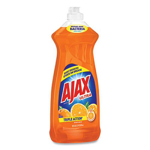 Ajax Dish Detergent, Liquid, Orange Scent, 28 oz Bottle, 9/Carton (44678CT)