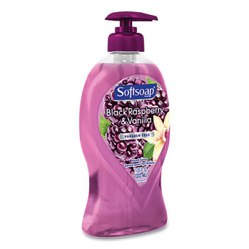 Softsoap LIQUID HAND SOAP PUMP, BLACK RASPBERRY AND VANILLA, 11.25 OZ PUMP BOTTLE, 6/CARTON (44575)
