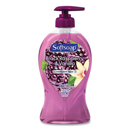 Softsoap LIQUID HAND SOAP PUMP, BLACK RASPBERRY AND VANILLA, 11.25 OZ PUMP BOTTLE, 6/CARTON (44575)