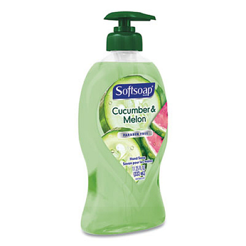Softsoap LIQUID HAND SOAP PUMP, CRISP CUCUMBER AND MELON, 11.25 OZ PUMP BOTTLE, 6/CARTON (44798)