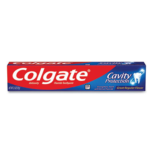 Colgate Cavity Protection Toothpaste, Regular Flavor, 2.5 oz Tube, 24/Carton (151105)
