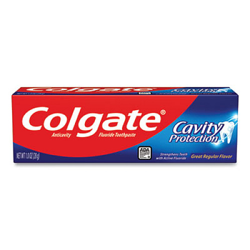Colgate Cavity Protection Toothpaste, Regular Flavor, 1 oz Tube, 24/Carton (51111)