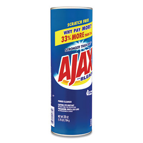 Ajax Powder Cleanser With Bleach, 28 Oz Canister, 12/carton (05374CT)