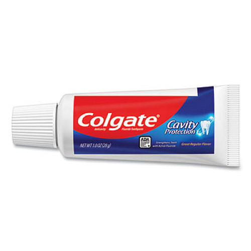 Colgate Cavity Protection Toothpaste, Regular Flavor, 1 oz Tube, 24/Carton (51111)
