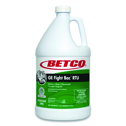 Betco GE Fight Bac RTU Disinfectant, Fresh Scent, 1 gal Bottle, 4/Carton (3900400)