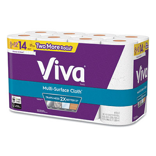 Viva Choose-A-Size Big Roll Towels, White, 11 X 6.2, 100/roll, 32 Roll/carton (49414)