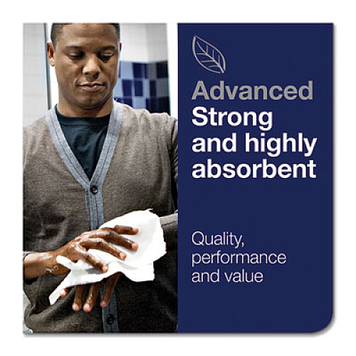 Tork Advanced Matic Hand Towel Roll, 2-Ply, 7.7" x 525 ft, White, 643/Roll, 6 Rolls/Carton (290092A)