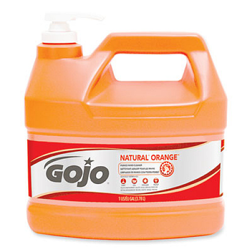 GOJO NATURAL ORANGE Pumice Hand Cleaner, Citrus Scent, 1 gal, 2/Carton (095502CT)