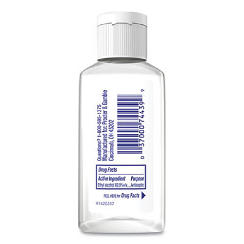 Safeguard Alcohol Hand Sanitizer Gel, 2 oz Flip-Cap Bottle, Fresh Clean Scent, 48/Carton (74439)
