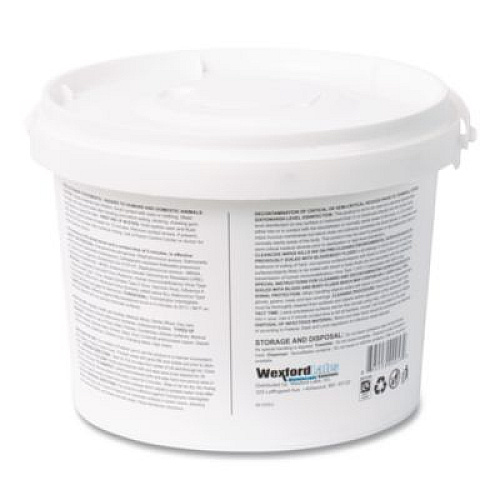 Wexford Labs CleanCide Disinfecting Wipes, 1-Ply, 8 x 5.5, Fresh Scent, White, 400/Tub (3130B400DEA)