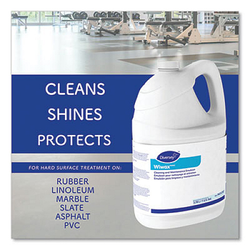 Diversey Wiwax Cleaning and Maintenance Solution, Liquid, 1 gal Bottle, 4/Carton (94512767)