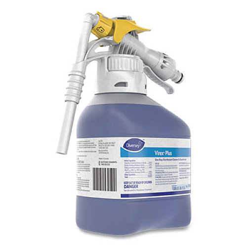 Diversey Virex Plus One-Step Disinfectant Cleaner and Deodorant, 1.5 L Closed-Loop Plastic Bottle, 2/Carton (101102925)