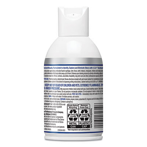Clorox Commercial Solutions Odor Defense, Wall Mount Refill, Clean Air, 6 oz Aerosol Spray, 12/Carton (31710)