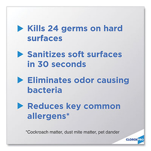 Clorox 4 in One Disinfectant and Sanitizer, Lavender, 14 oz Aerosol Spray, 12/Carton (32512)