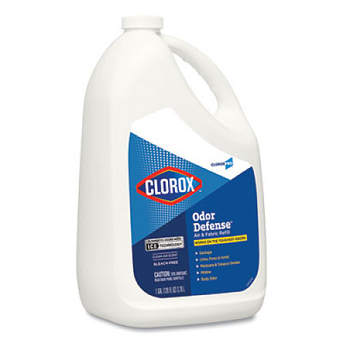 Clorox Commercial Solutions Odor Defense Air/Fabric Spray, Clean Air, 1 gal Bottle, 4/Carton (31716)