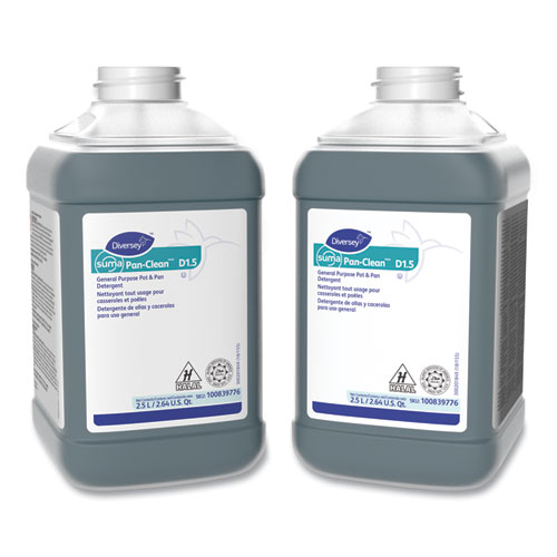 Diversey SUMA PREMIUM POT AND PAN DETERGENT, CITRUS SCENT, 2.5 L BOTTLE, 2/CARTON (100839776)