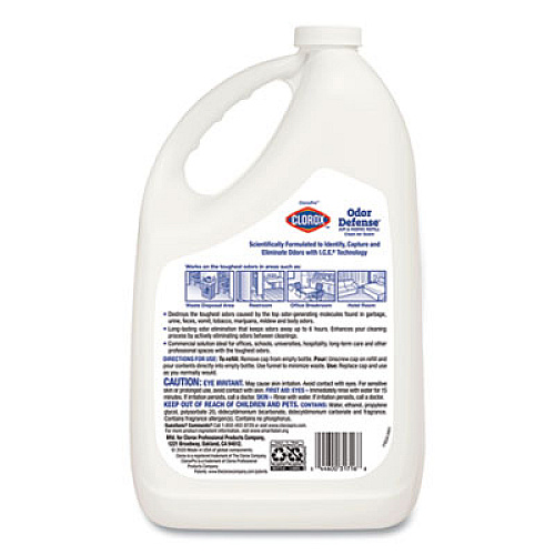 Clorox Commercial Solutions Odor Defense Air/Fabric Spray, Clean Air Scent, 1 gal Bottle (31716EA)