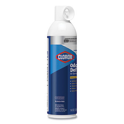 Clorox Commercial Solutions Odor Defense, Clean Air, 14 oz Aerosol Spray, 12/Carton (31711)