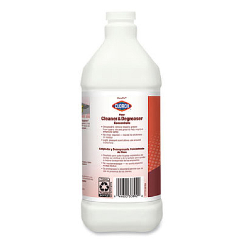 Clorox Professional Floor Cleaner and Degreaser Concentrate, 1 gal Bottle, 4/Carton (30892CT)