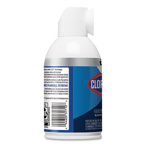 Clorox Commercial Solutions Odor Defense Wall Mount Refill, Clean Air Scent, 6 oz Aerosol Spray (31710EA)