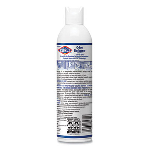 Clorox Commercial Solutions Odor Defense, Clean Air, 14 oz Aerosol Spray, 12/Carton (31711)