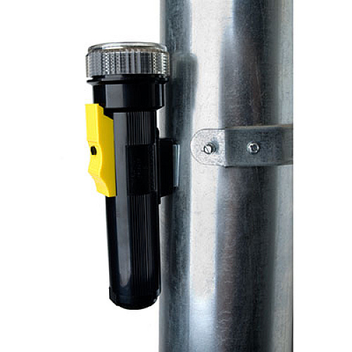 AbilityOne 6230007813671, Flashlight with Magnet, 2 D Batteries (Sold Separately), Black