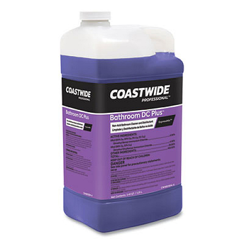 Coastwide Professional Bathroom DC Plus Cleaner and Disinfectant Concentrate for ExpressMix, Fresh Scent, 110 oz Bottle, 2/Carton (24321406)