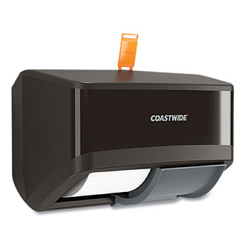 Coastwide Professional J-Series Duo Bath Tissue Dispenser, 11.49 x 6.9 x 7.55, Black (24405511)