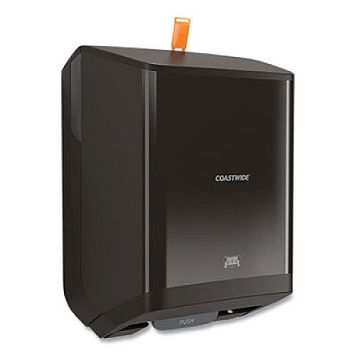 Coastwide Professional J-Series Auto-Cut Hardwound Paper Towel Dispenser, 12.32 x 9.34 x 16.67, Black (24405519)