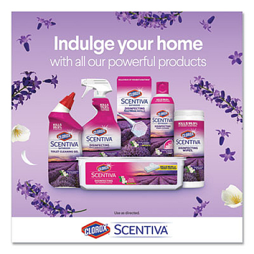 Clorox Scentiva Manual Toilet Bowl Cleaner, Tuscan Lavender and Jasmine, 24 oz Bottle (31786EA)