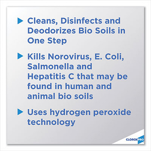 Clorox Disinfecting Bio Stain and Odor Remover, Fragranced, 32 oz Pull-Top Bottle (31911EA)