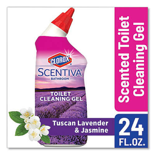 Clorox Scentiva Manual Toilet Bowl Cleaner, Tuscan Lavender and Jasmine, 24 oz Bottle (31786EA)