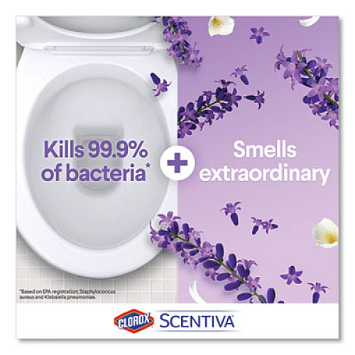 Clorox Scentiva Manual Toilet Bowl Cleaner, Tuscan Lavender and Jasmine, 24 oz Bottle (31786EA)