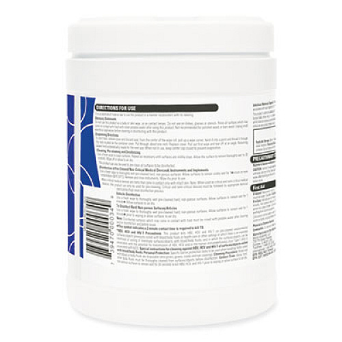 Opti-Cide Max Disinfectant Wipes, 6 x 6.75, White, 160/Canister, 12 Canisters/Carton (M60034)