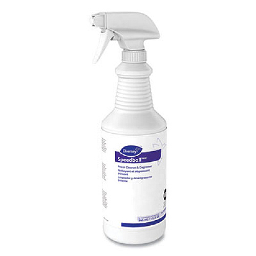 Diversey Speedball Heavy-Duty Cleaner, Citrus, Liquid, 1qt. Spray Bottle, 12/CT (95891164)