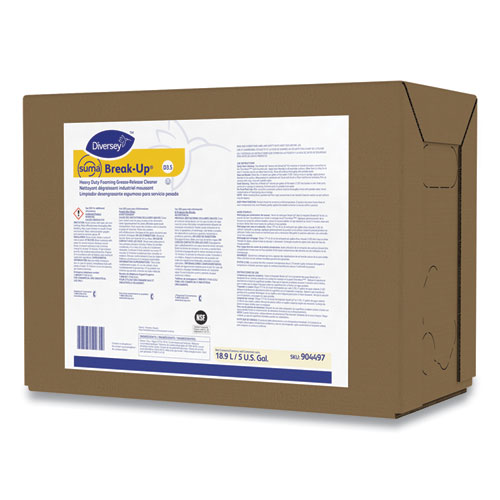 Diversey Suma Break-Up Heavy Duty Foaming Grease-Release Cleaner, 5 Gal Envirobox (904497)