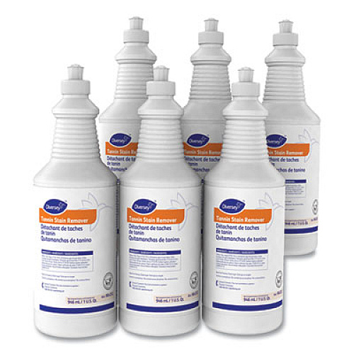 Diversey Tannin Stain Remover, 32 oz Bottle, Fruity, 6/CT (904252)