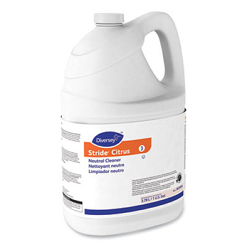 Diversey Stride Neutral Cleaner, Citrus, 1 gal, 4 Bottles/Carton (903904)