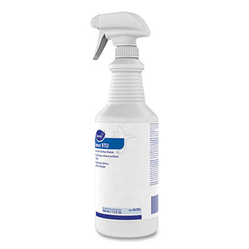 Diversey Glance Glass and Multi-Surface Cleaner, Original, 12 Capped 32 oz Bottles and One Trigger Sprayer, 12/Carton (04705)