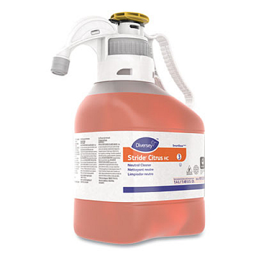 Diversey Stride Neutral Cleaner, Citrus Scent, 1.4 L SmartDose, 2/Carton (95122613)