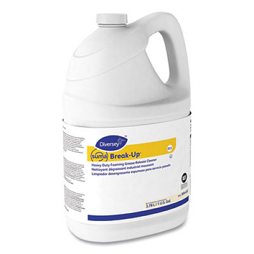 Diversey Suma Break-Up Heavy-Duty Foaming Grease-Release Cleaner, 1 gal Bottle, 4/Carton (904495)